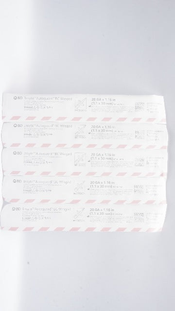 BD 382634 Insyte BC Winged Shielded IV Cath. 20Ga x 1.16inch 61ml/min - Lot of 5